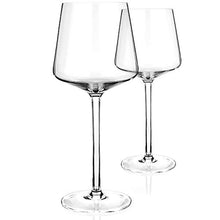 Load image into Gallery viewer, Luxbe - Crystal Wine Glasses 20.5-ounce, Set of 4 - Red or White Wine Large Glasses - 600ml