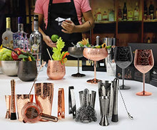 Load image into Gallery viewer, SKY FISH Stemless Stainless Steel Etching Wine Glasses,18 oz Black Plated,Set Of 4