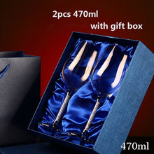 Load image into Gallery viewer, Luxury wine glass Lead free diamond crystal glass goblet beer glass champagne glasses fashion wine rack romantic wedding gifts