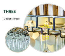 Load image into Gallery viewer, Wall-mounted Wine Bottle & Glass Holder with Lamp