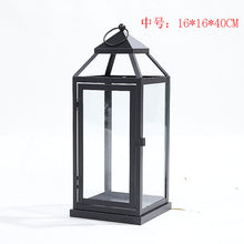 Load image into Gallery viewer, Wrought Iron Glass Retro Candle Holder
