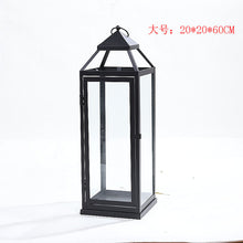 Load image into Gallery viewer, Wrought Iron Glass Retro Candle Holder