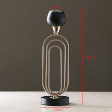 Load image into Gallery viewer, Gold Metal Candle Holders Wedding Decorations Modern Candle Holders Gold Centerpiece Photophore Verre Glass Candlestick zt035