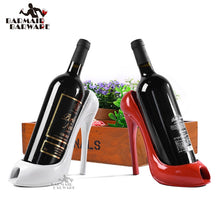 Load image into Gallery viewer, High Heel Shoe Wine Bottle Holder Stylish Rack Gift Basket Accessory for Home Bar Tools
