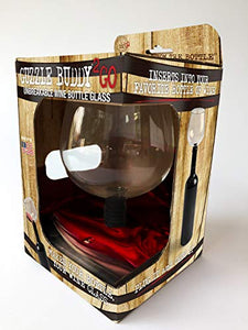 Guzzle Buddy 2GO Wine Glasses, It Turns Your Bottle of Wine Into Your Wine Glass-The Original, As seen on Shark Tank -17 , Clear ,One Size - BGAT-174170