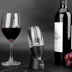 mafiti Red Wine Pourers Aerator Portable Decanter with Base for Birthday Friendship,Wine Gift Father day Party Home Use