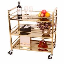 Load image into Gallery viewer, hotel KTV drinks rolling cart bar cart tea trolley table wine dessert tea trolly FREE SHIPPING
