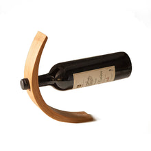 Load image into Gallery viewer, Curved Bamboo Wine Bottle Holder
