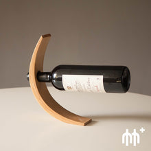 Load image into Gallery viewer, Curved Bamboo Wine Bottle Holder
