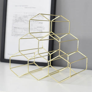 Geometric Wine Rack