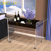 Load image into Gallery viewer, Bar Cart With Wine Bottle Rack
